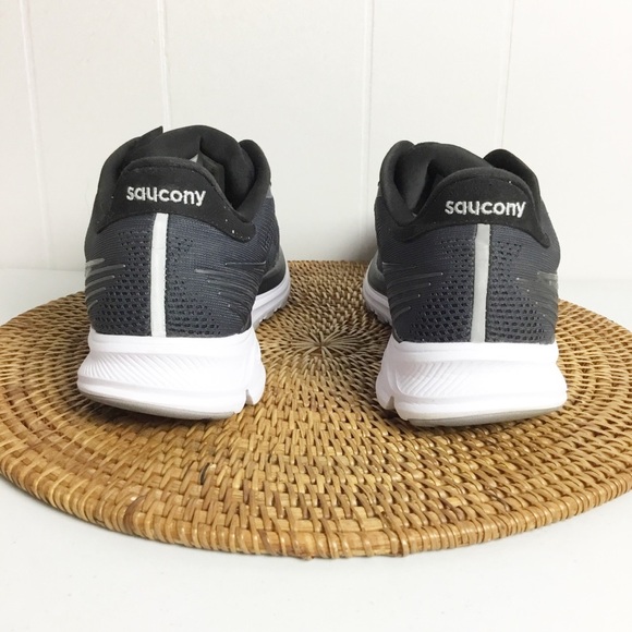 Saucony Black And White Running Shoes Size 9 W Mens Womens 10.5 - Picture 6 of 8